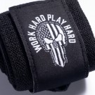 Hardcore Wrist Wraps, Black/WHITE 18